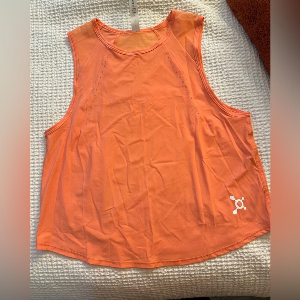 Lululemon Orange tank top, size 4, Orangetheory collab - BNWOT